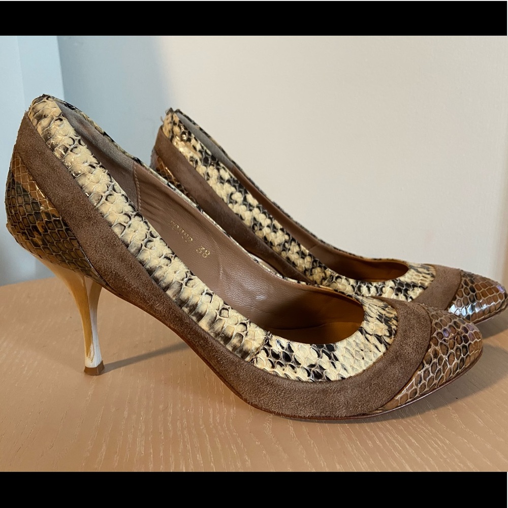 Latitude Femme snakeskin pumps